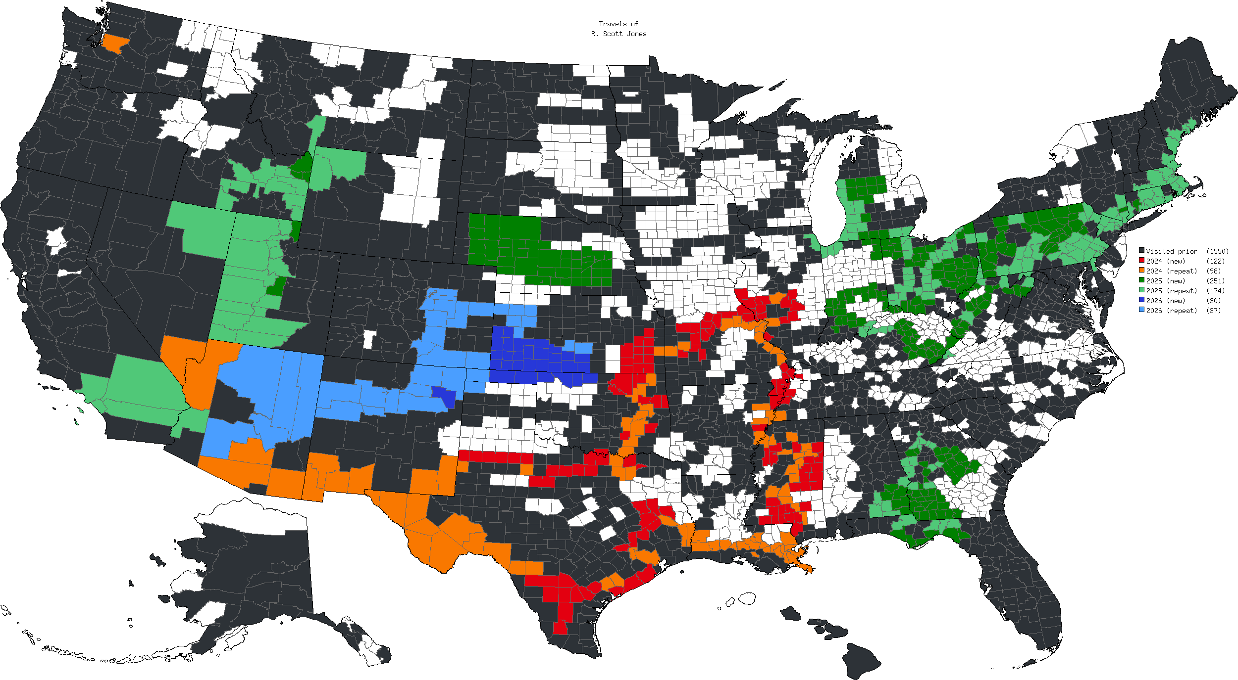 Auto-generated description: A map of the United States shows various counties colored to represent drought severity levels, ranging from abnormally dry to exceptional drought conditions.